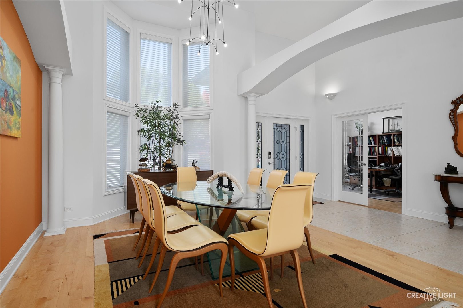 3912 Highknob Circle Naperville, IL 60564 - Photo 5 of 42 a dining room with furniture and chandelier