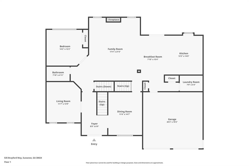 535 Brayford Way Suwanee, GA 30024 - Photo 49 of 55 a picture of a bathroom with mirror