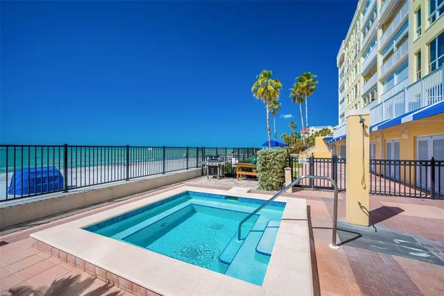 a view of a room with a ocean view