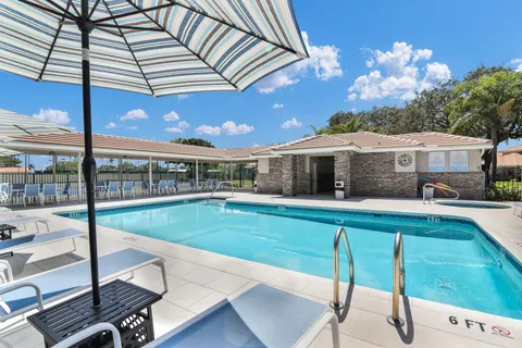 a view of a house with pool