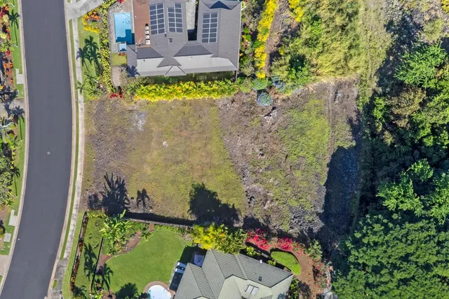 aerial view of a house