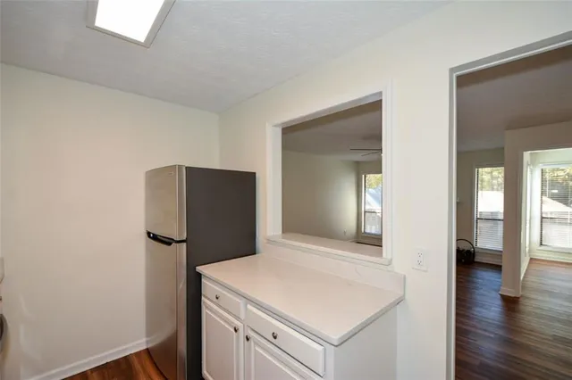 a view of a closet area