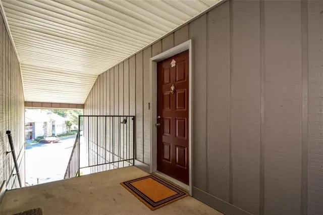 a view of a livingroom with wooden floor
