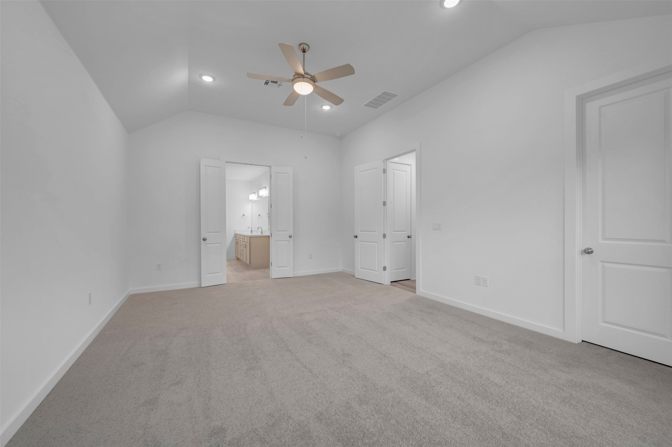 3705 Helena Way Leander, TX 78641 - Photo 20 of 40 a view of an empty room with a chandelier fan
