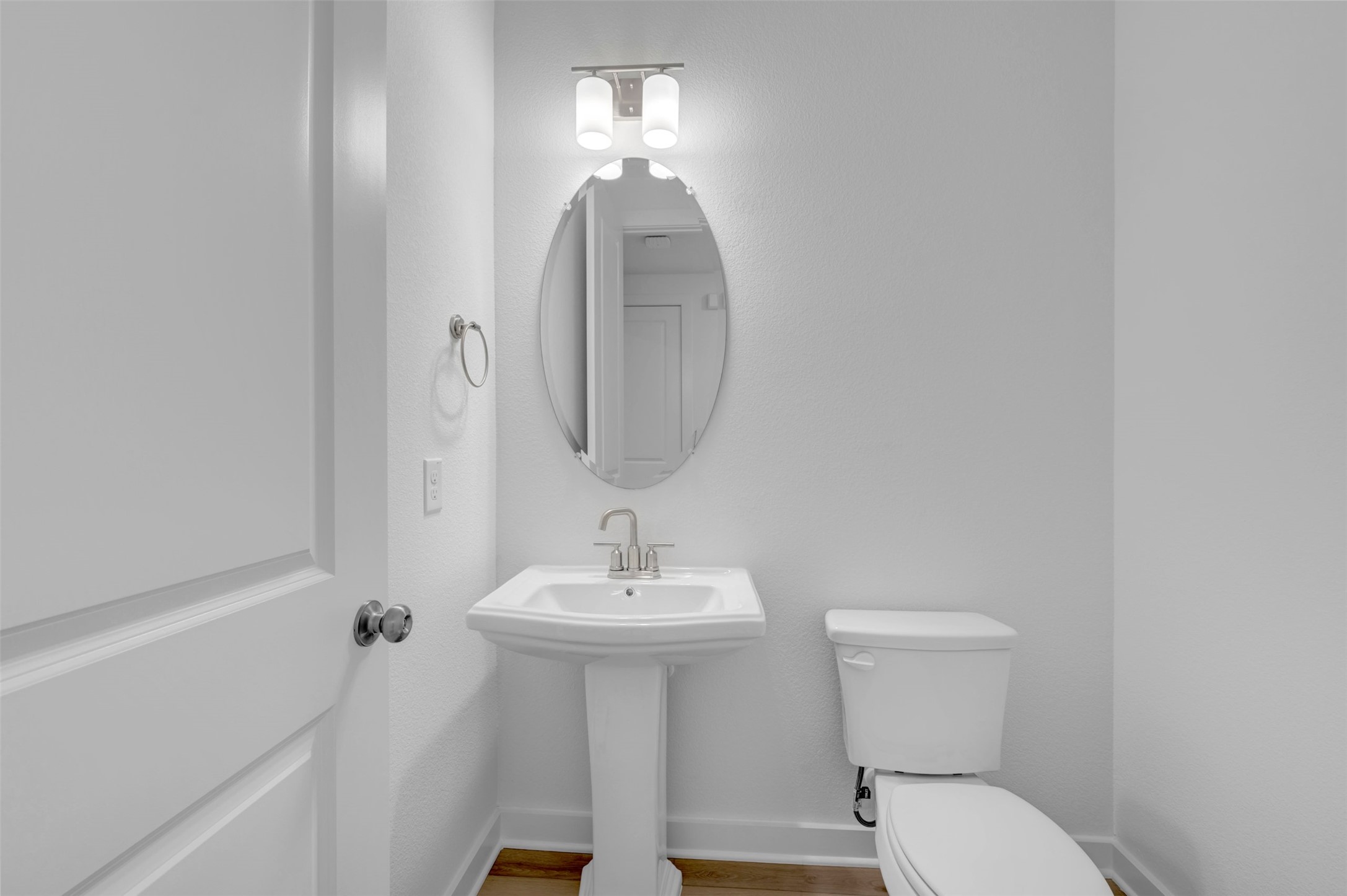 3705 Helena Way Leander, TX 78641 - Photo 35 of 40 a bathroom with a sink toilet and a mirror