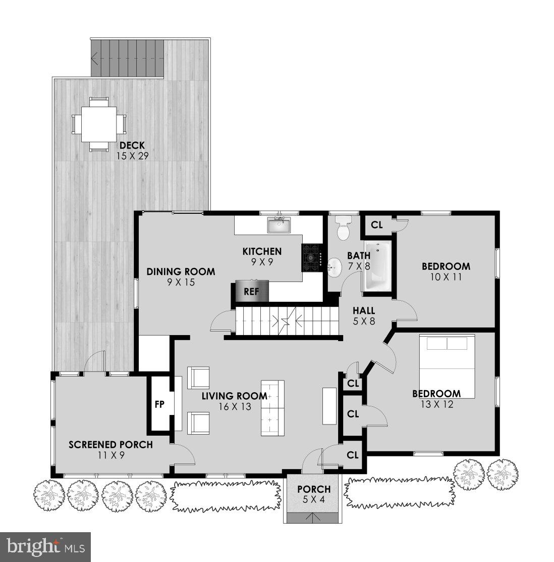 9925 Markham Street Silver Spring, MD 20901 - Photo 39 of 41 Main Level Floor Plan