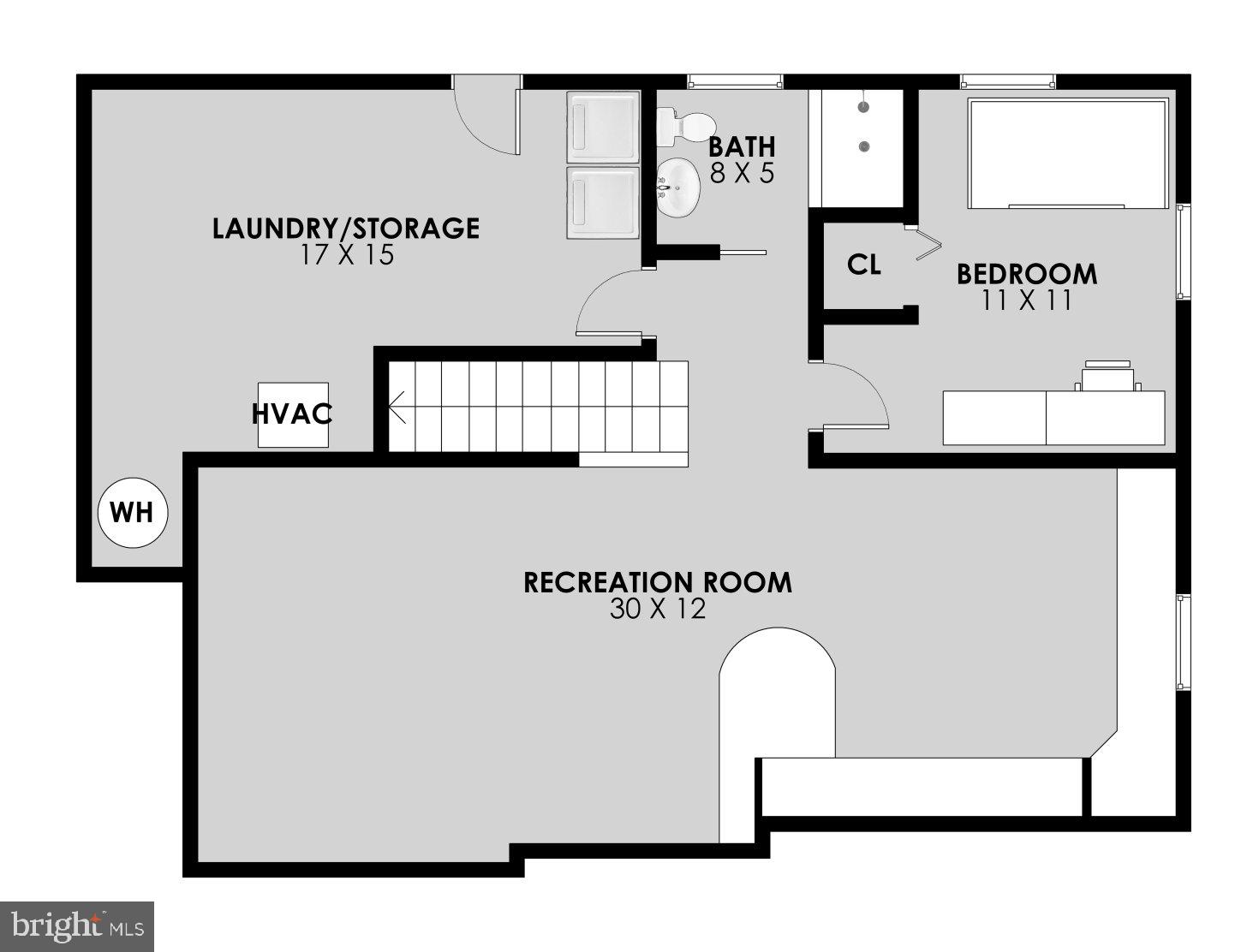 9925 Markham Street Silver Spring, MD 20901 - Photo 41 of 41 Lower Level Floor Plan