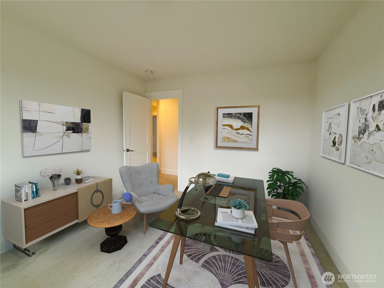 30 East Compass Lane, Unit A98524 Allyn, WA 98524 - Photo 23 of 36 a living room with furniture and wooden floor