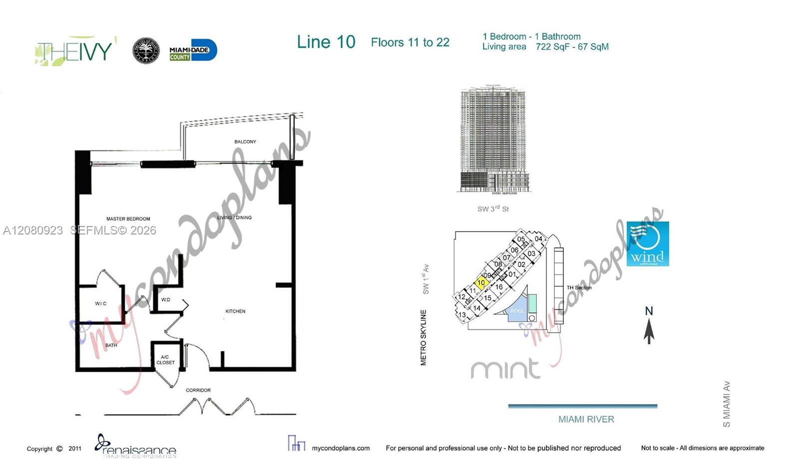 90 Southwest 3rd Street, Unit 2210 Miami, FL 33130 - Photo 10 of 23 Gallery Image 10