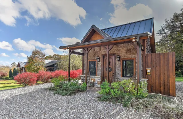a view of a park with large tree