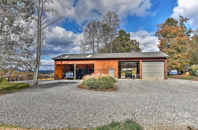 a view of road with card