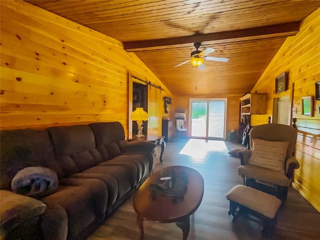 218 Salem Church Road Midland, PA 15059 - Photo 13 of 25 A WARM AND COMFORTABLE FAMILY ROOM WITH SLIDING DOORS TO A DECK AND A FABLOUS VIEW!