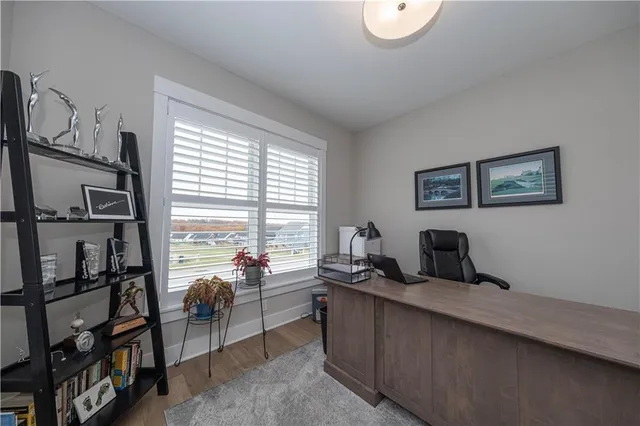 a very nice looking room with a large window