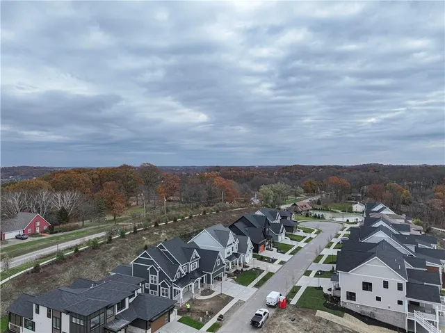 an aerial view of a city