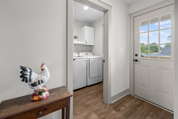 611 South Walnut Street Seneca, SC 29678 - Photo 15 of 31 This dedicated laundry area features functional appliances and a hallway for easy outdoor access for everyday convenience.