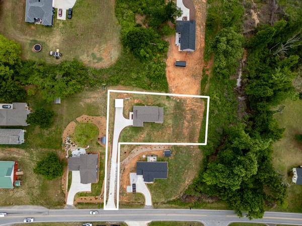 611 South Walnut Street Seneca, SC 29678 - Photo 28 of 31 Aerial view of the home showcasing ample green space.