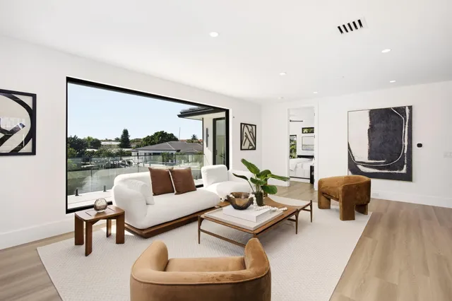 an aerial view of a city