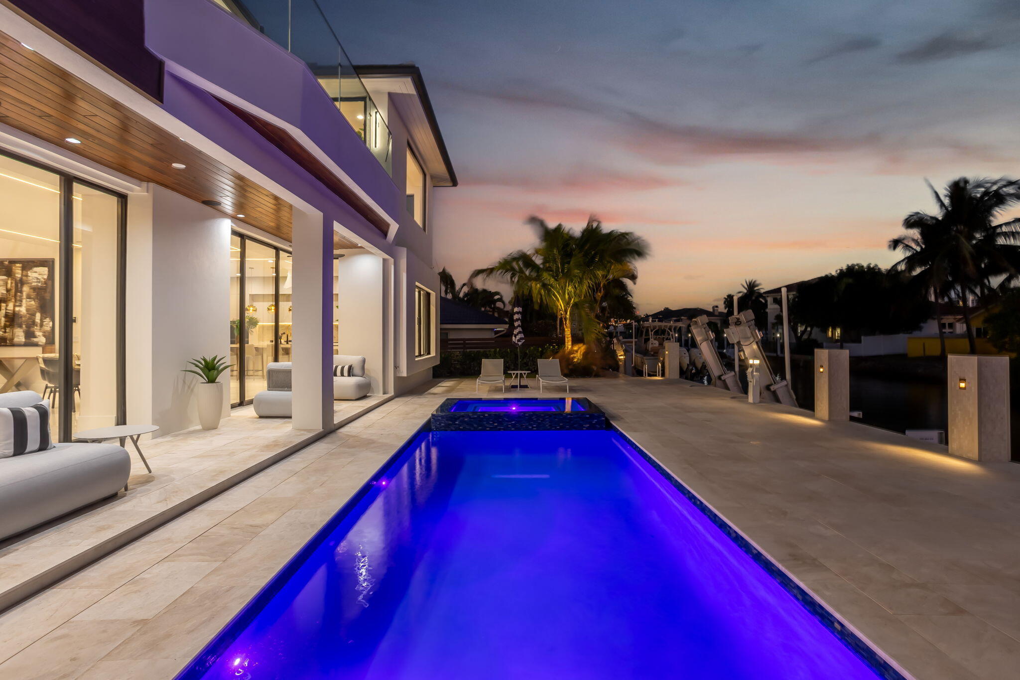 798 Havana Drive Boca Raton, FL 33487 - Photo 70 of 76 Sunset Pool Oasis