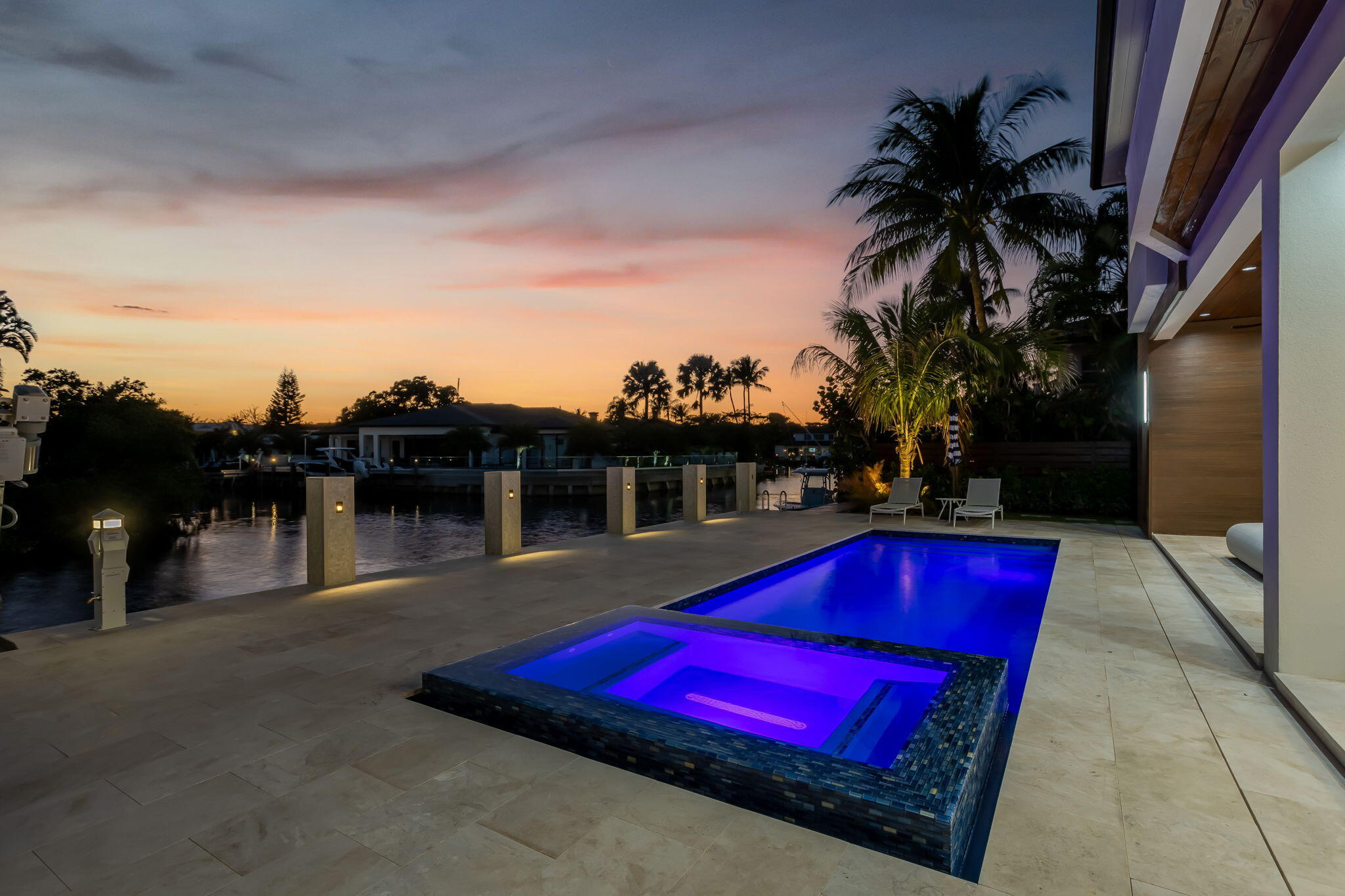 798 Havana Drive Boca Raton, FL 33487 - Photo 73 of 76 Sunset Pool Oasis
