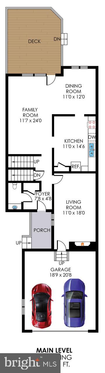 5802 Canvasback Road Burke, VA 22015 - Photo 55 of 57 Main Level Floorplan