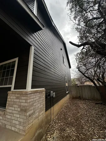 a backyard of a house