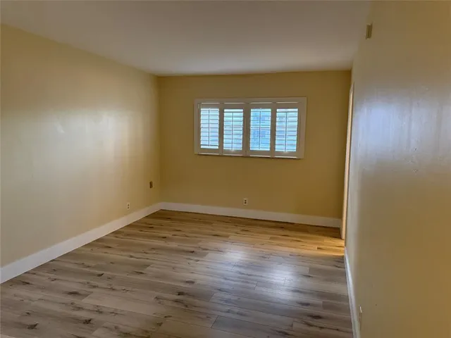 a view of a door and a window