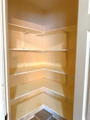 a view of a room with empty racks