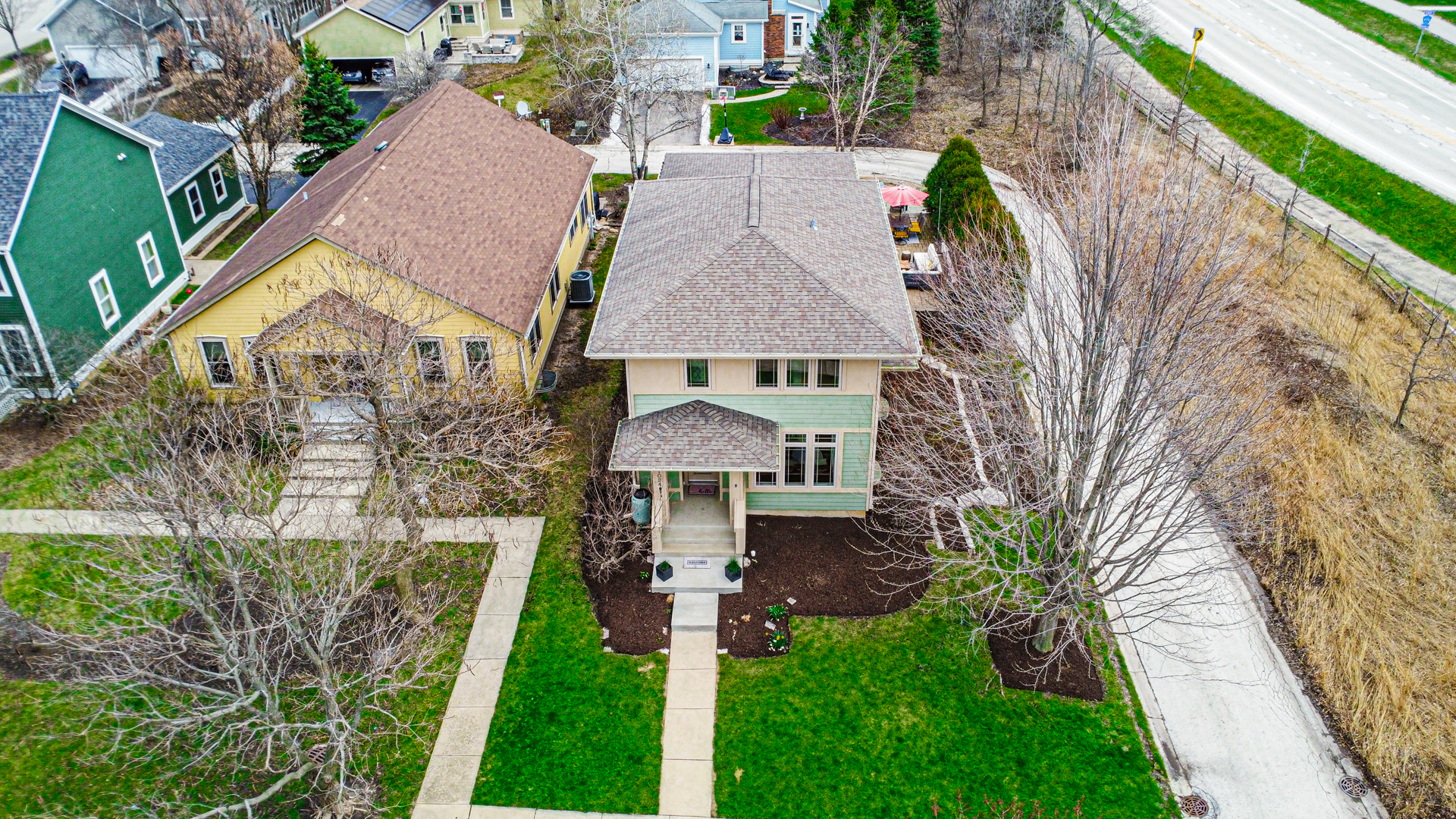 1024 Harris Road Grayslake, IL 60030 - Photo 45 of 68 a aerial view of a house with a yard