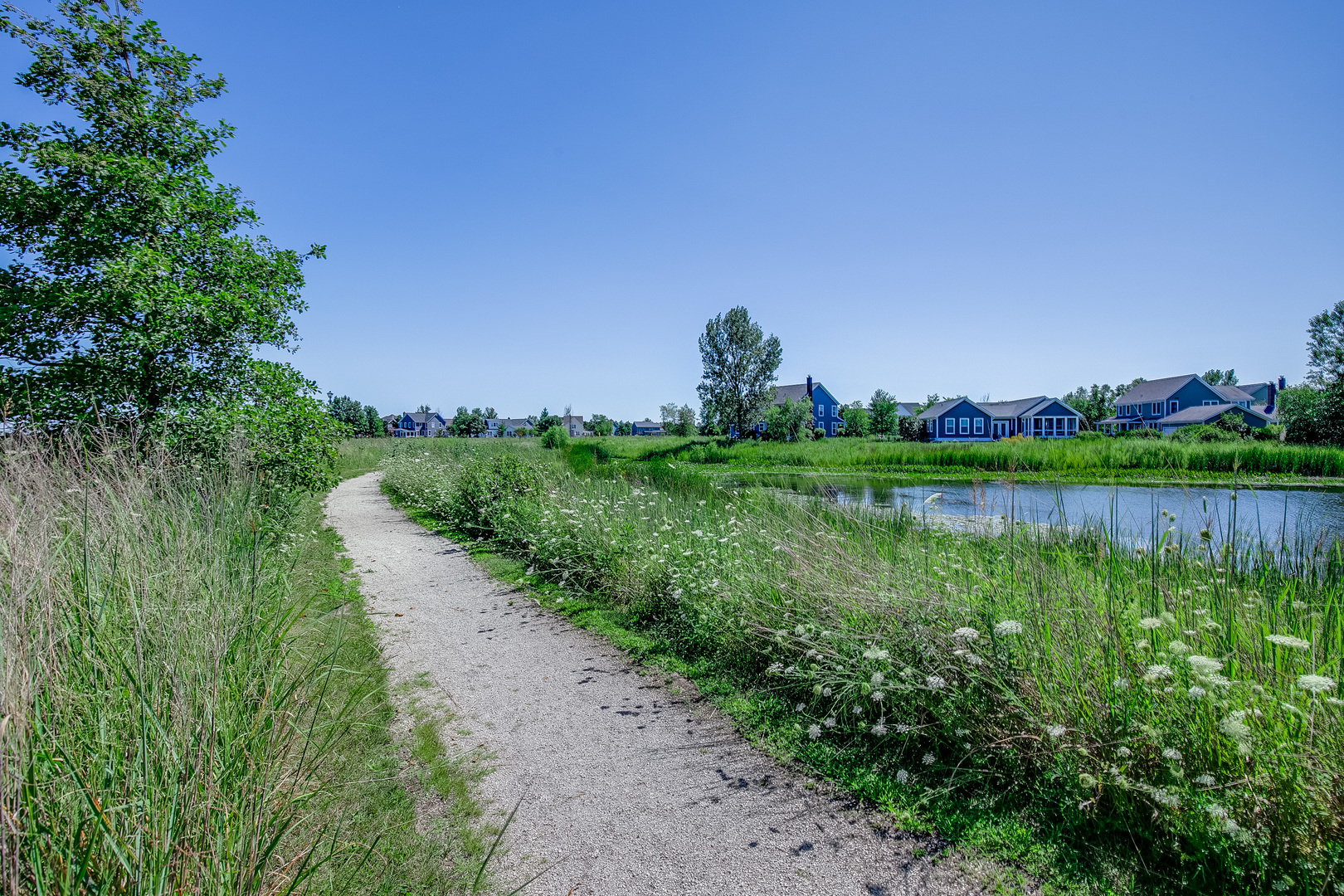 1024 Harris Road Grayslake, IL 60030 - Photo 58 of 68 a view of a lake with a building in the background