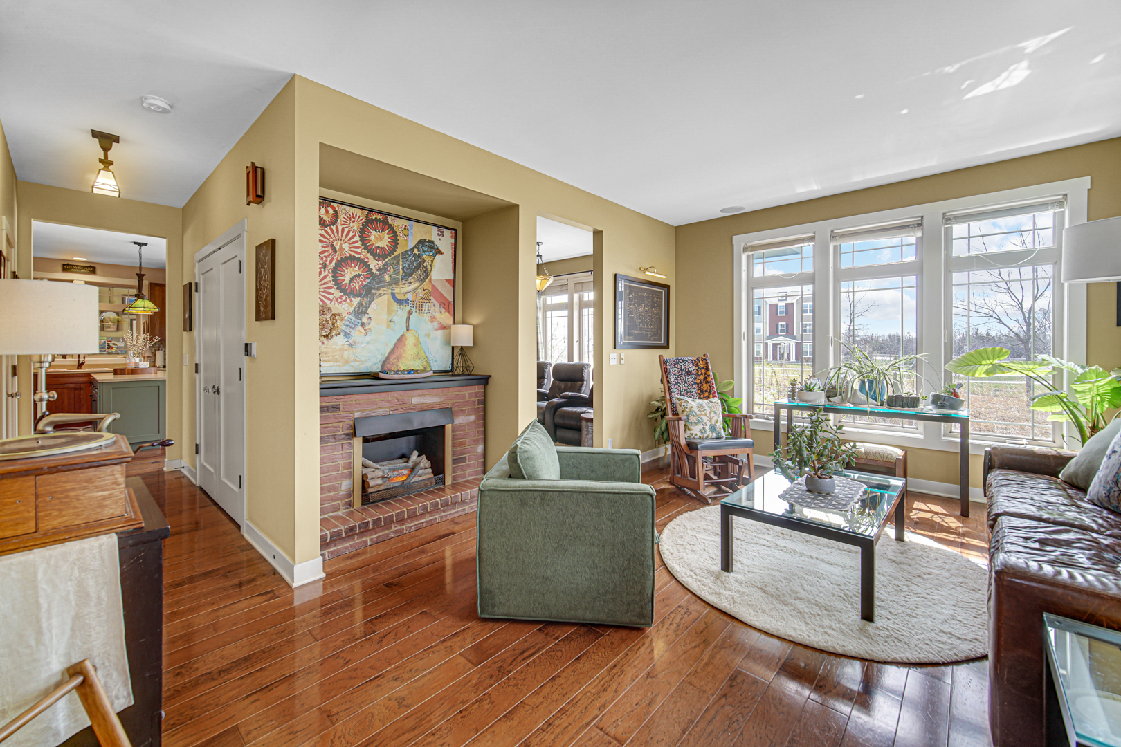 1024 Harris Road Grayslake, IL 60030 - Photo 6 of 68 a living room with furniture and a fireplace