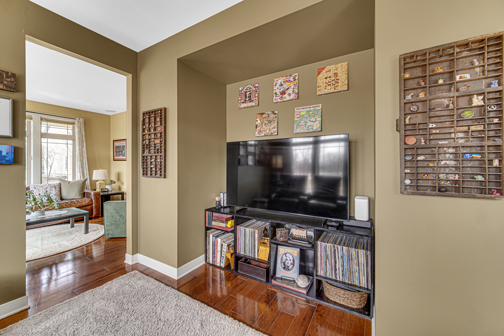 1024 Harris Road Grayslake, IL 60030 - Photo 8 of 68 a living room with furniture and a flat screen tv
