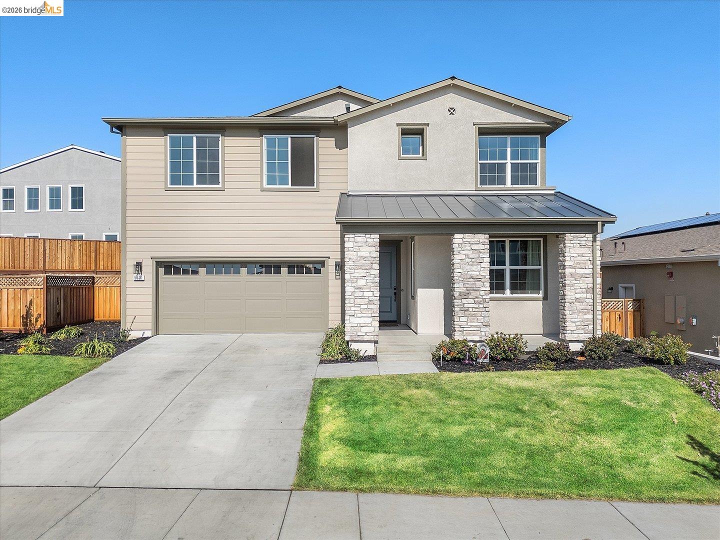5601 Ridgepoint Way Antioch, CA 94531 - Photo 6 of 59 Contemporary two-story exterior featuring a stone and stucco facade