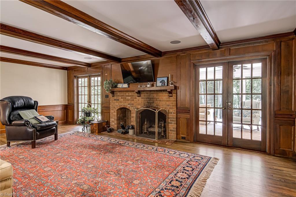 618 Hertford Road Winston-Salem, NC 27104 - Photo 14 of 42 French door lead to sunroom.