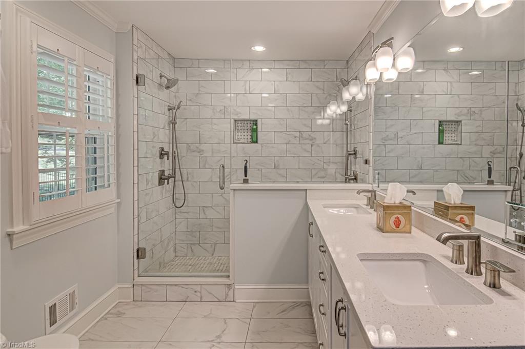618 Hertford Road Winston-Salem, NC 27104 - Photo 20 of 42 Recently updated primary bathroom