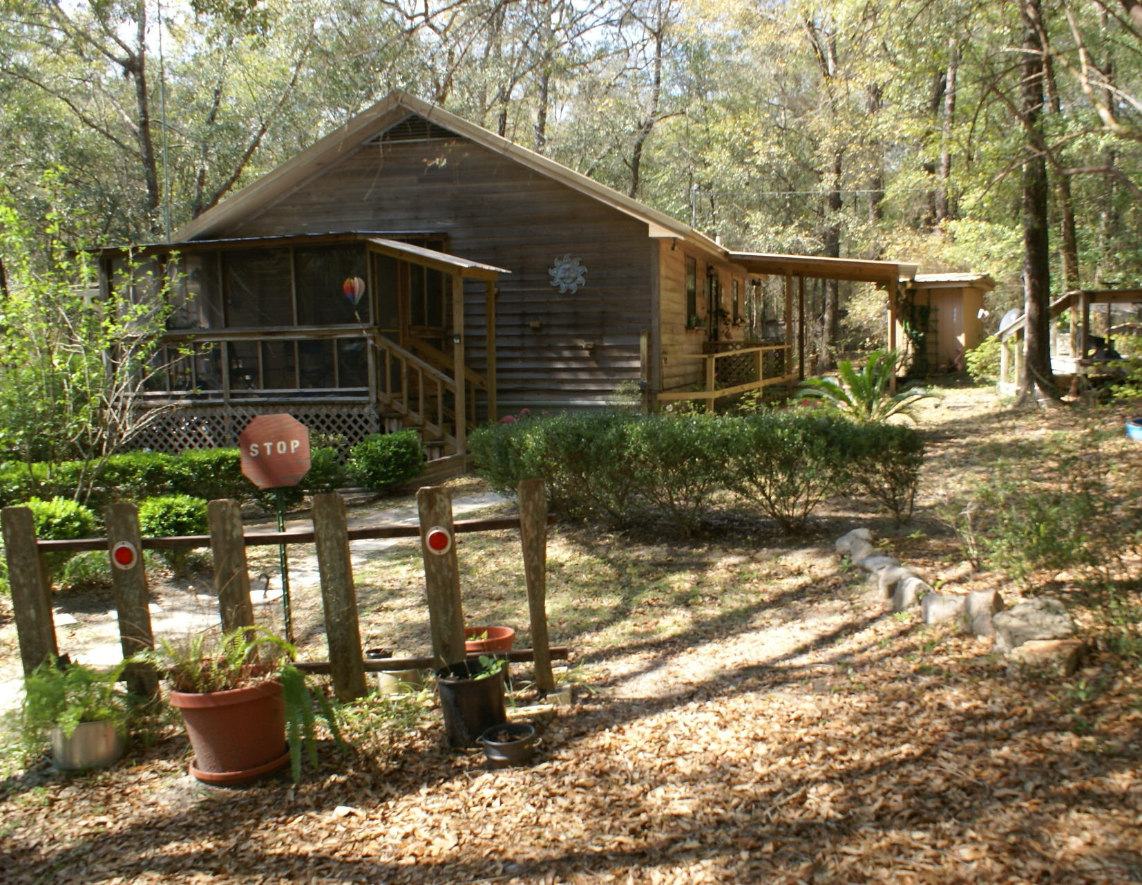 welcome to our cabin in the woods