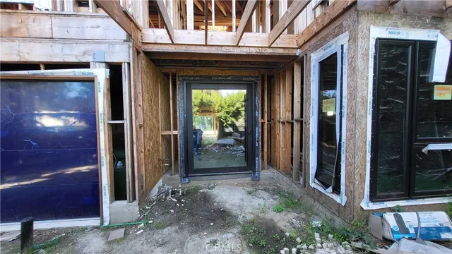 a view of a entrance door of the house