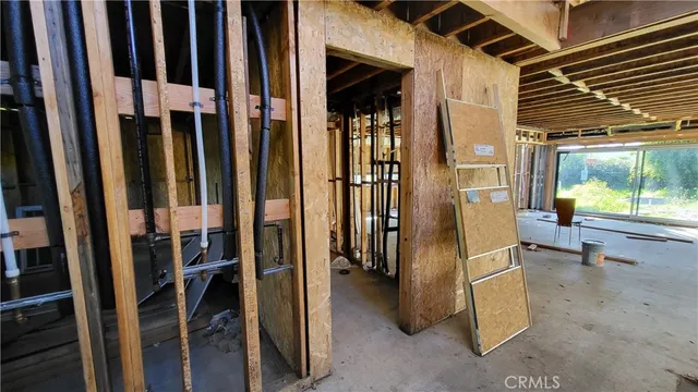 a view of a backyard of a house