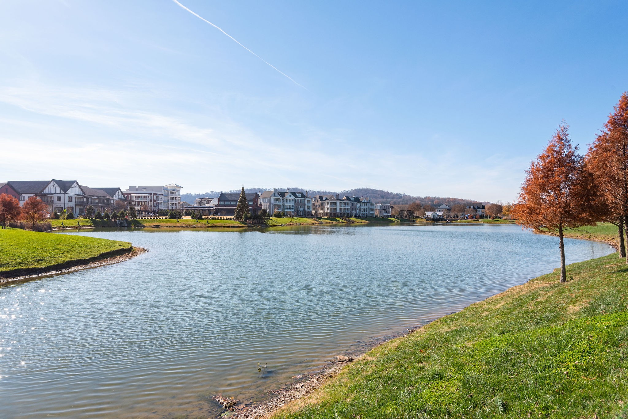 1031 Howland Street Franklin, TN 37064 - Photo 44 of 69 a view of a lake with houses in the back