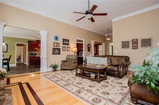 a view of a chairs in the balcony