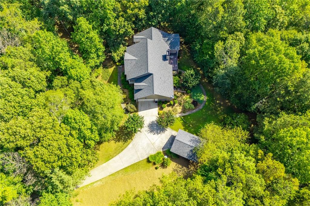 5522 Tyree Road Winston, GA 30187 - Photo 9 of 45 an aerial view of a house with a yard and swimming pool