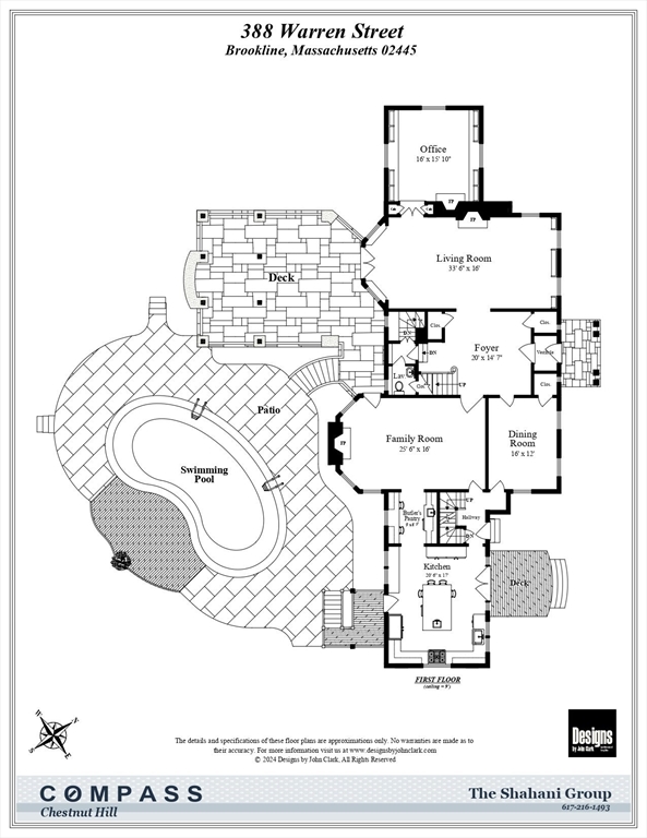 388 Warren Street Brookline, MA 02445 - Photo 31 of 34 a bathroom with a sink and a mirror