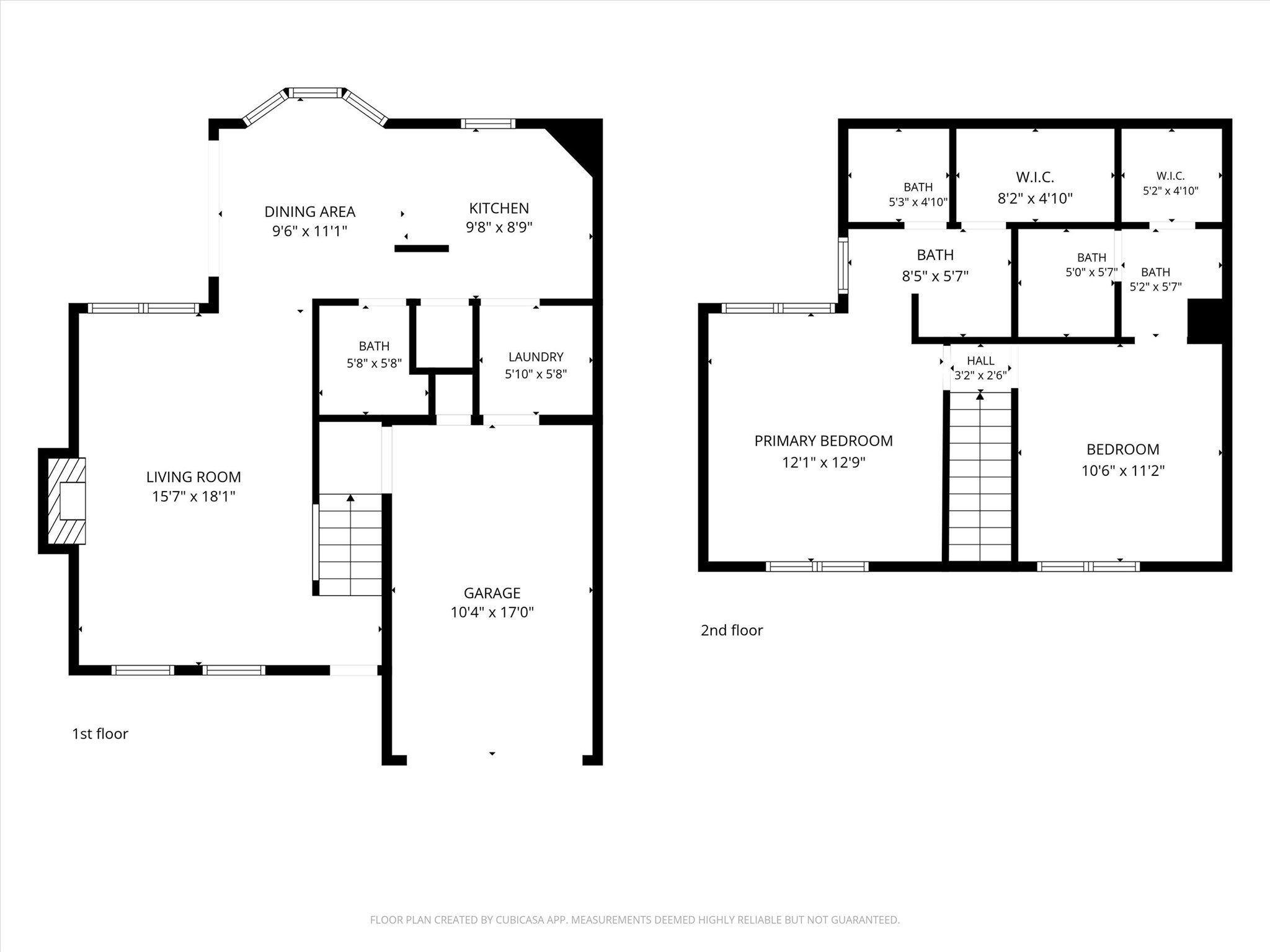 7802 Topawa Cove, Unit B Austin, TX 78729 - Photo 32 of 32 floor plan across two levels.
upstairs both bedrooms have an ensuite bathroom