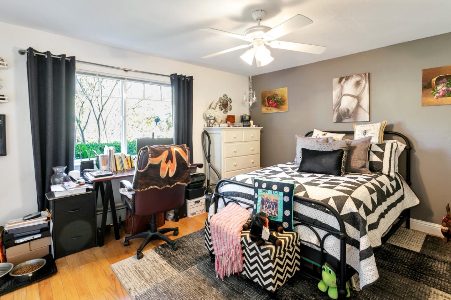 1990 Day Road Gilroy, CA 95020 - Photo 32 of 42 a bedroom with a bed and a large window with the outer view