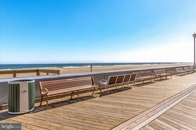 a view of an ocean and beach