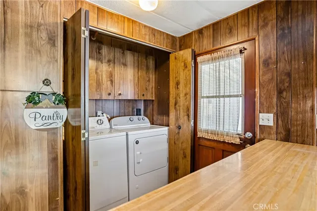 a room with storage and utility room