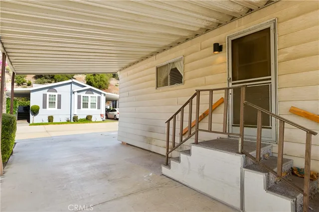 a view of a house with a balcony