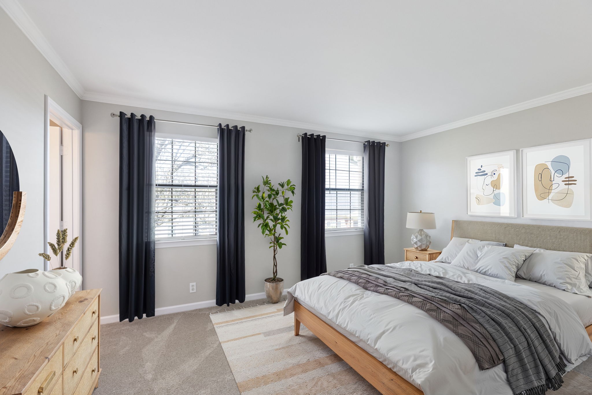 1216 General George Patton Road Nashville, TN 37221 - Photo 18 of 32 a bedroom with a large bed and a window