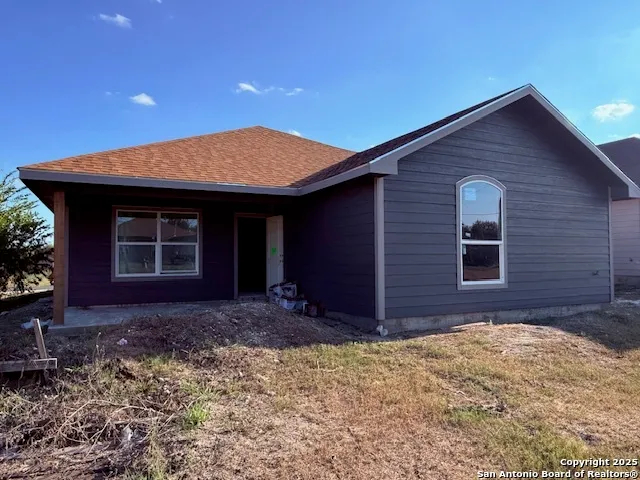 a front view of a house