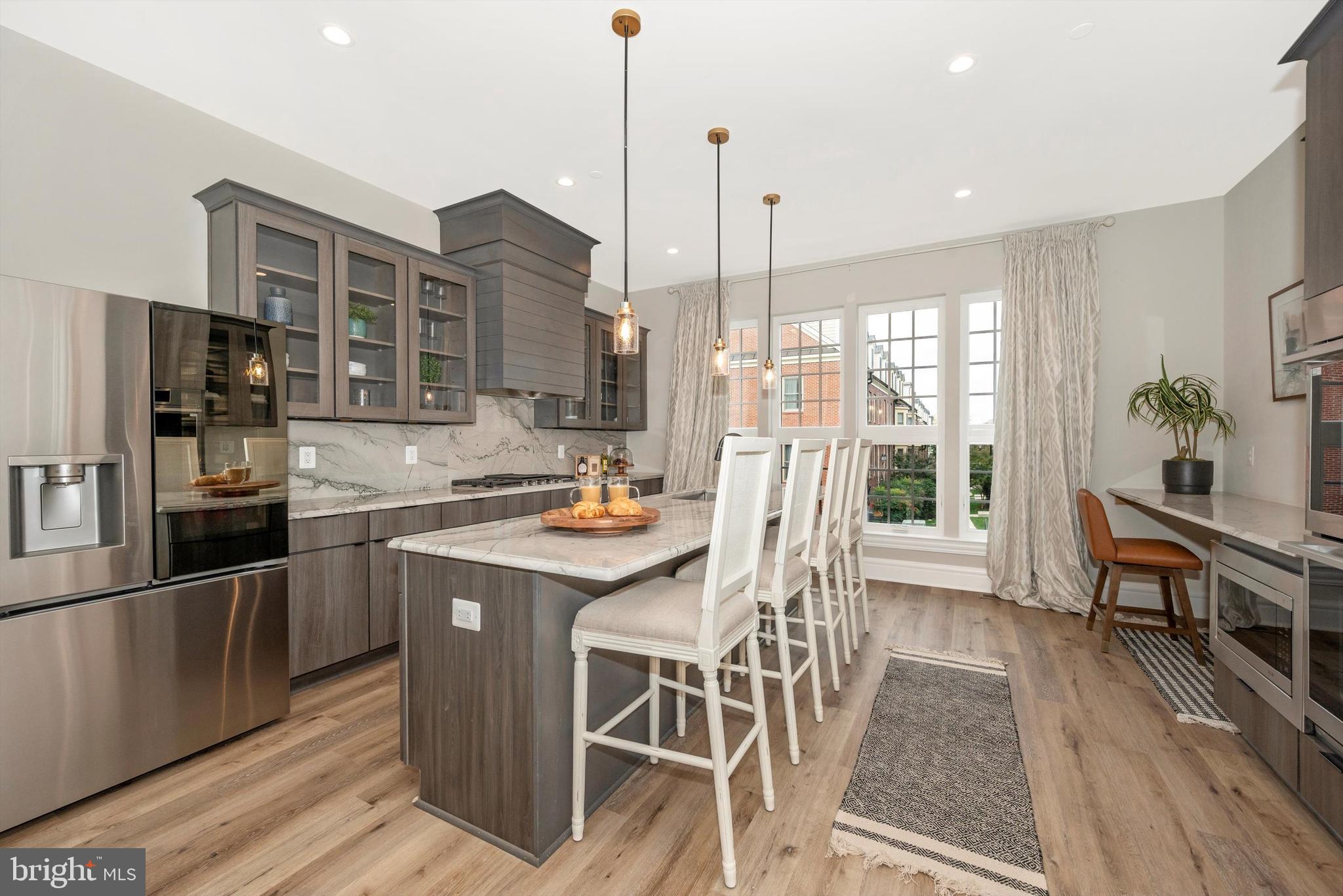 424 North Maxwell Avenue Frederick, MD 21701 - Photo 15 of 58 Gourmet Kitchen w/Gas Cooktop & Built-in Desk