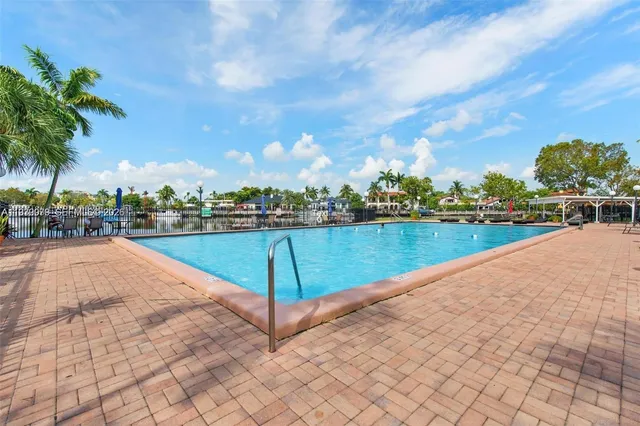 a view of a lake with a terrace